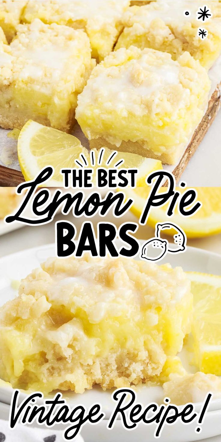 the best lemon pie bars vintage recipe