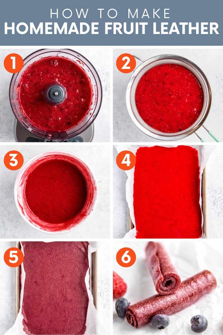 how to make homemade fruit leather with step - by - step instructions for making it