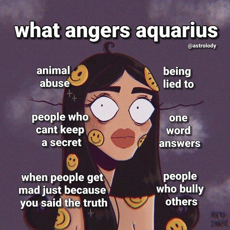 an image of a woman with words on her face and the caption that says, what angerers aquariuss