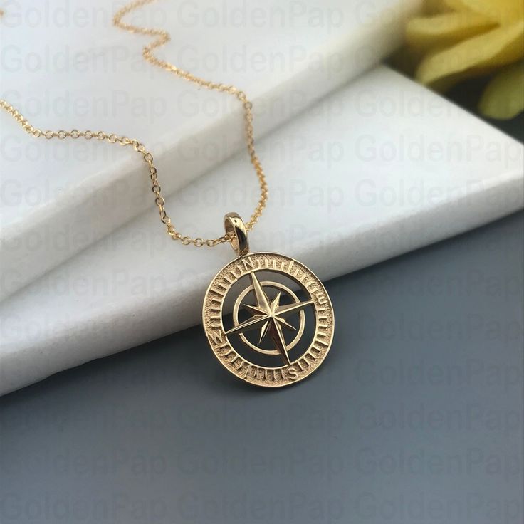 Please check the dimensions to be sure about the size! Small: 1.6 cm diameter Medium: 1.7 cm diameter Large: 1.9 cm diameter The inner dimensions of the bail: about 2.5 x 3.5 mm (The small and the medium pendant) about 3.5 x 4.5 mm (the Large pendant) Chain options: - Chain No1: about 1mm (thickness) - Chain No2: about 2mm (thickness) - Chain length: 40cm /15,7 inches 45cm /17,7 inches 50cm /19,6 inches 55cm /21,6 inches 60cm /23.6 inches ✔Material of pendants: Solid gold 14k ✔Material of chains Rose Gold Round Jewelry With Compass Design, Timeless Compass Design Jewelry As Gift, Round Rose Gold Jewelry With Compass Design, Timeless Compass Design Jewelry Gift, Gold Compass Design Pendant Jewelry, Sterling Silver Yellow Gold Compass Design Necklace, Gold Pendant Jewelry With Compass Design, Sterling Silver Yellow Gold Necklace With Compass Design, Silver 14k Gold Necklace With Compass Design