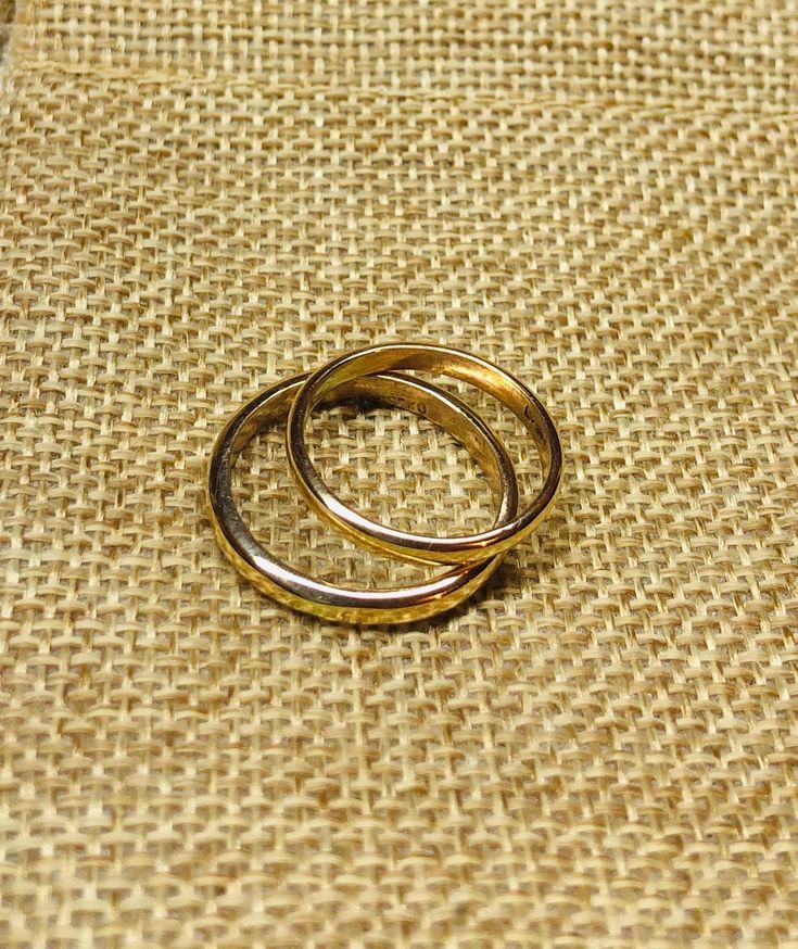 Classic Rings, Plain Wedding Bands Made from 3mm and 2mm 14 K Solid Gold half-round wire, handmade by me. For the lovers who want the real deal, but on a budget Total weight 3.06 dwt or 4.69 grams These two rings are sizes 6.5 and 8.5 (US). Please convo me for your specific sizes. Stamped and signed Gold Stackable Round Band Rings For Marriage, Gold Stackable Rings For Marriage, Gold Hallmarked Couple Rings For Wedding, Hallmarked Gold Couple Wedding Rings, Gold Hallmarked Wedding Couple Rings, Gold Engraved Couple Rings For Wedding, Gold Polished Finish Couple Rings For Wedding, Gold Couple Rings For Marriage, Wedding Gold Polished Couple Rings