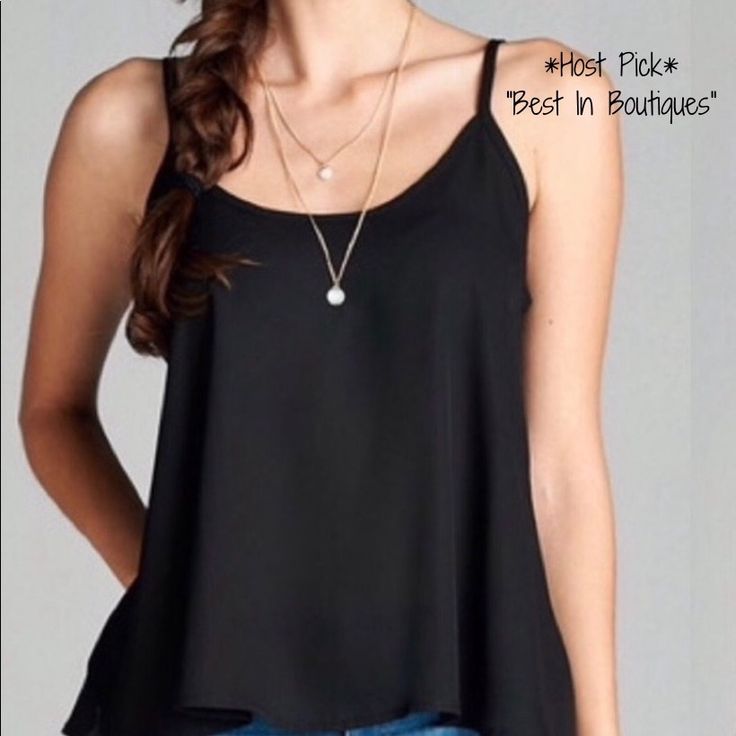 Host Pick! This Black Flowy Semi-Sheer Tank Top Is The Perfect Way To Dress Up An Out Fit Or Just Throw It On With Some Jeans For A More Casual Look. *Size: Xs *Material: Polyester Blend Same/Next Day Shipping (Est). Casual Sheer Tank Top For Party, Black Chiffon Blouse For Summer, Chic Sheer Tank Top For Night Out, Sheer Camisole For Summer Nights Out, Casual Black Chiffon Top, Trendy Sheer Sleeveless Top, Black Chiffon Tops For Spring, Chic Sheer Camisole For Night Out, Casual Chiffon Top For Layering