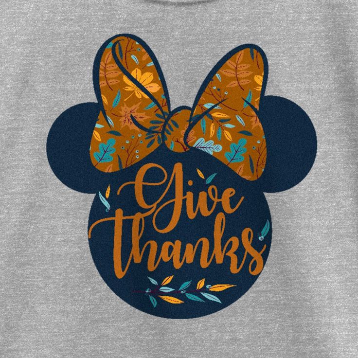 Who knew that dressing "mousey" could be so cute!? Celebrate Walt Disney's most iconic character with this officially licensed Girls' Minnie Mouse Give Thanks Fall Silhouette Graphic T-Shirt! This fun tee features a silhouette of Minnie Mouse with a fall leaf-themed bow and the phrase: "Give Thanks" inside in matching brown script. Celebrate the magic of fall in style this year with fun Minnie Mouse apparel for the whole family! Fall Silhouette, Disney Thanksgiving, Comic Clothes, Thanksgiving Clothes, Minnie Mouse Outfits, Minnie Shirt, Minnie Mouse Girl, Boys Graphic Tee, Girls Graphic Tee