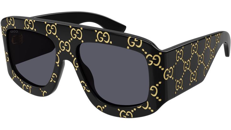 Gucci sunglasses model GG0983S Fashion eyewear collection shield acetate frame featuring shiny solid black frame and black lens. Vogue Kids, Gucci Mane, Prada Eyewear, Buy Gucci, Luxury Eyewear, Shield Sunglasses, Gucci Sunglasses, Eyewear Fashion, Gucci Men