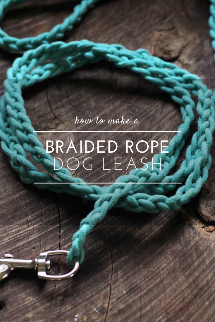 how to make a braided rope dog leash