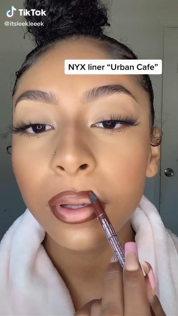 Pin on Makeup Lip Ideas Make Up Natural Makeup, Lip Combos For Light Skin Tutorial, Glossy Lips With Lip Liner, Pink Lip Brown Liner, Matte Lip Combos For Dark Skin, Matte Lip Combo For Brown Skin, Affordable Lip Combos, Lashes And Lipgloss Look, Lip Liner Tutorial For Small Lips