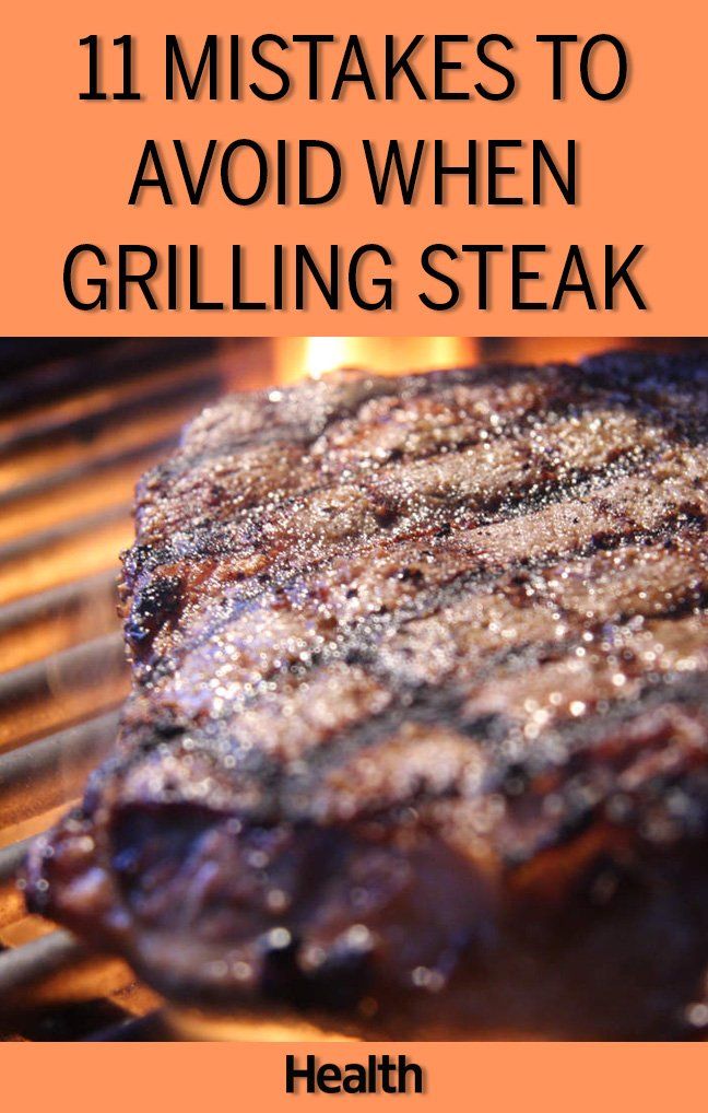 steak cooking on the grill with text overlay