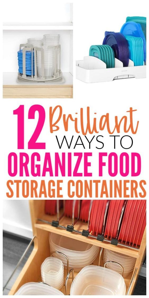 there are many different ways to organize food storage containers