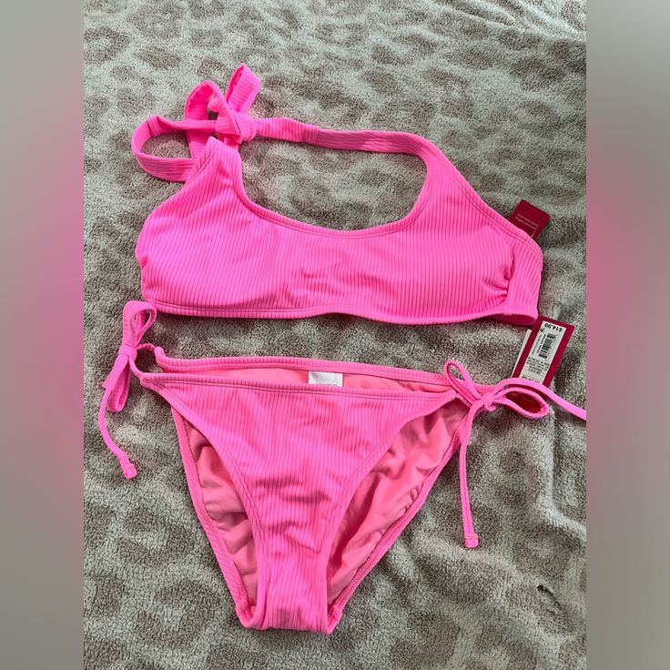 Medium Pink Target Bikini!!! Never Been Worn! Fits 4-6! Target Swimwear For Summer Beach, Target Swimwear For Beach, Target Swimwear For Poolside, Target Swimwear For Summer Swimming, Target Summer Swimwear For The Beach, Target Stretch Beachwear Swimwear, Summer Stretch Swimwear By Target, Target Swimwear For Pool In Summer, Target Stretch Swimwear For Beach