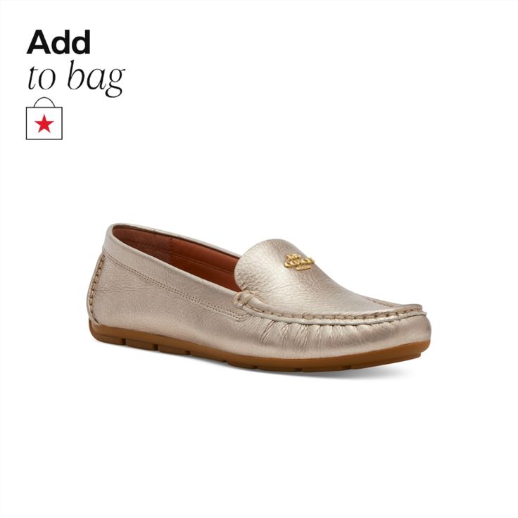 in stock Classic Coach Loafers With Leather Sole, Classic Coach Loafers For Work, Classic Coach Leather Loafers, Classic Coach Slip-on Loafers, Coach Classic Slip-on Loafers, Classic Coach Loafers For Formal Occasions, Luxury Spring Loafers With Removable Insole, Coach Leather Loafers For Spring, Elegant Coach Loafers For Work