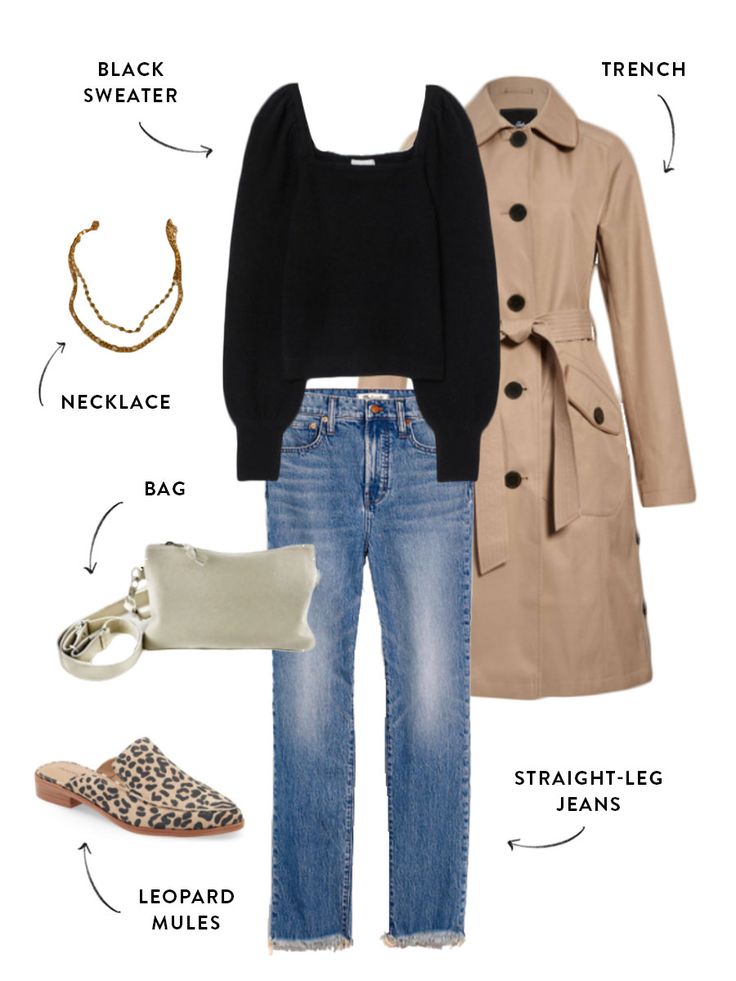 Budget-Friendly Fall 2020 Capsule Wardrobe for Moms | The Everymom The Budget Mom, Budget Mom, Halloween Pajamas, Denim Jacket With Dress, Fall Capsule Wardrobe, Brown Box, Oversized Denim Jacket, Sweaters And Leggings, Fashion Fall