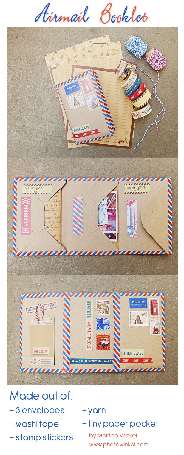 an open envelope with some stamps on it and the instructions for how to make them