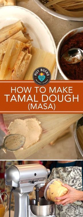 how to make tamal dough masa in the making process with text overlay