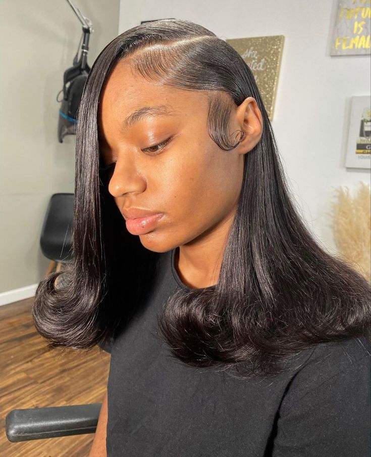 Leave Out Short, Short Sew In Hairstyles, Straight Weave Hairstyles, Sew In Hairstyles, Goddess Braids Hairstyles, Quick Weave Hairstyles, Braids Hairstyles Pictures, Protective Hairstyles Braids, Hair Twist Styles