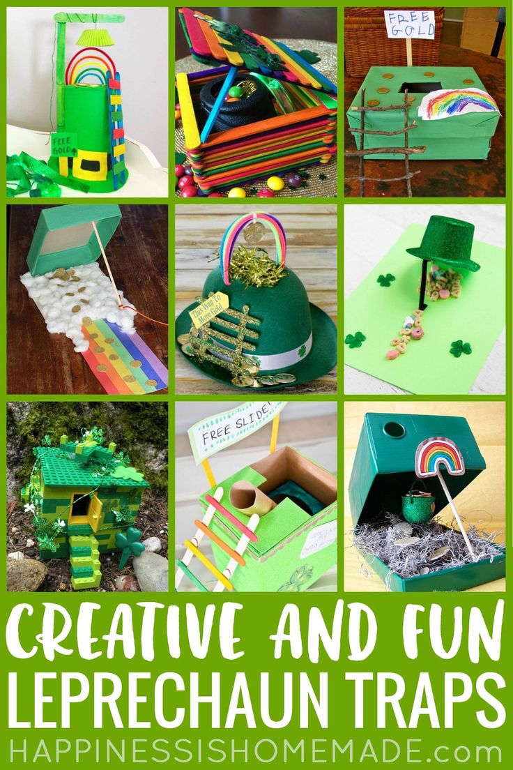 st patrick's day crafts and activities for kids to do with the leprechaun trap