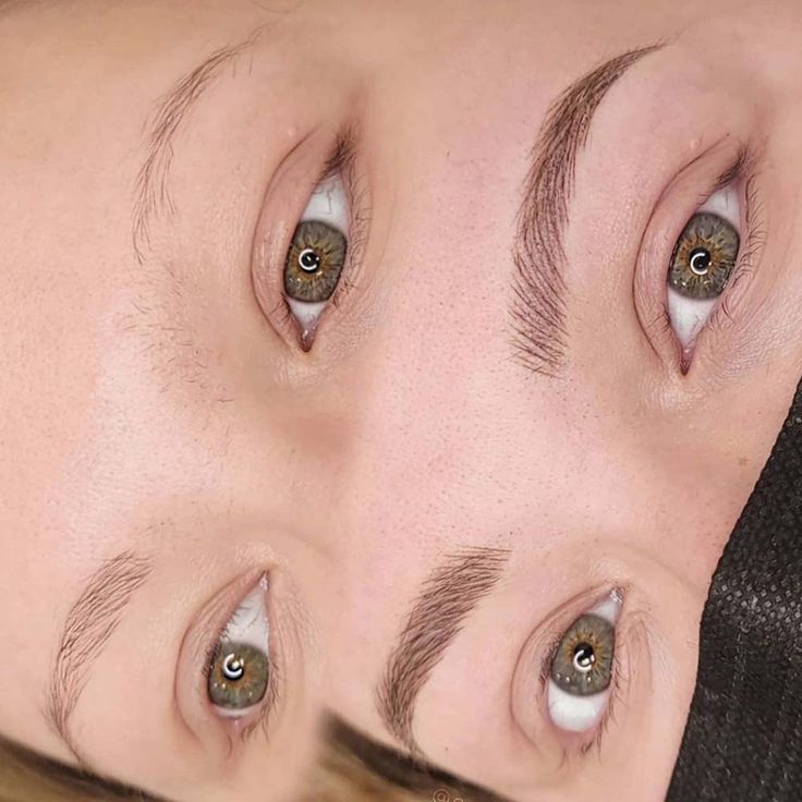 Natural Brow Tattoo, Natural Nano Brows, Natural Microbladed Eyebrows, Nanobrows Before And After, Nanoblading Eyebrows Before And After, Nano Combo Brows, Nano Brows Vs Microblading, Nano Strokes Eyebrows, Nano Brow Pattern