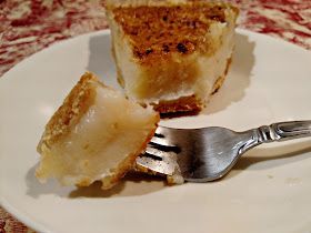 a piece of cake on a plate with a fork