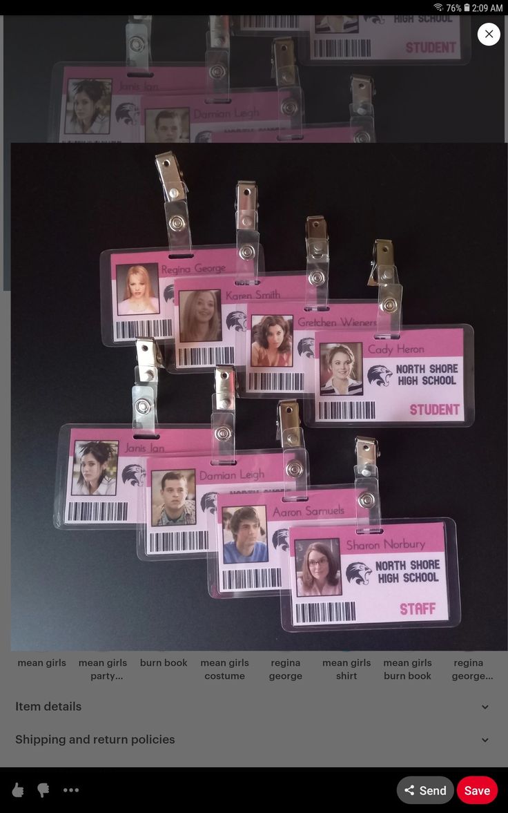 there are many id badges attached to each other on the same card as they appear in this photo