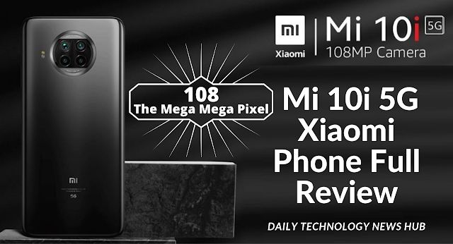 the new mi10i 5g smartphone is on display in this promotional advert