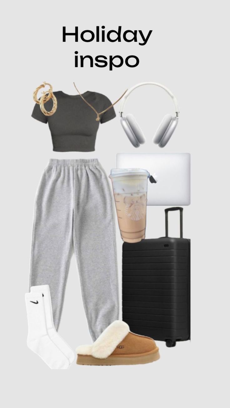 Comfy Road Trip Outfit, Rainy Day Outfit For School, Airport Fit, Road Trip Outfit, Simple Outfits For School, Casual Preppy Outfits, Trendy Outfits For Teens, Outfit Inspo Casual, Cute Lazy Day Outfits