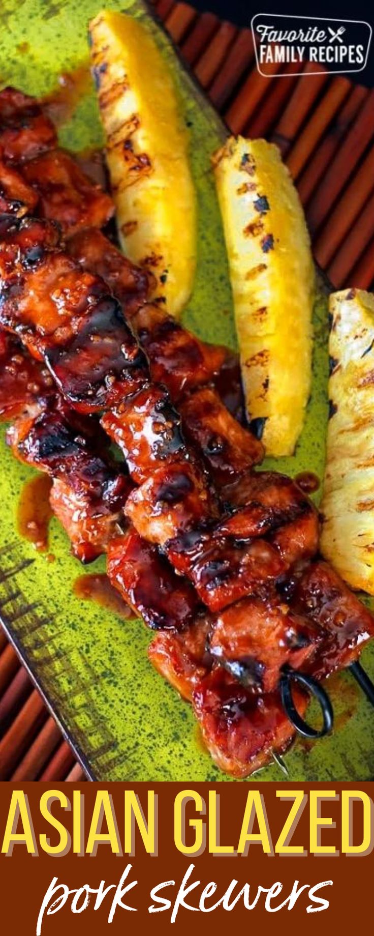 Asian Kebab Recipes, Kabob Party Ideas Skewers, Hawaiian Pork Skewers, Meat Skewers Recipes, Pork Loin Kabobs, Asian Pork Skewers, Pork Shish Kabobs Marinade Recipe, Pork Loin Skewers, Pork Skewers Kabobs