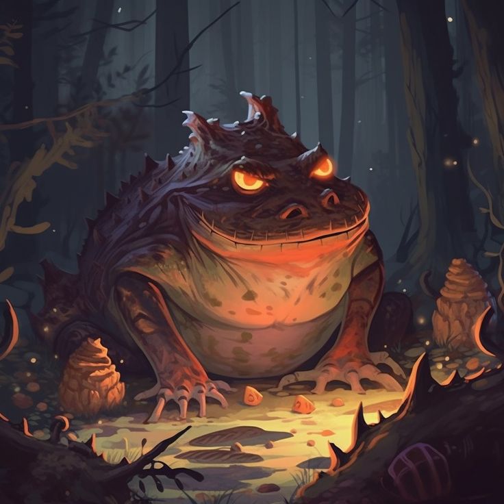 gigantic toad Giant Frog Fantasy Art, Giant Toad Fantasy Art, Giant Toad Dnd, Eldritch City, Toad Monster, Toad Character, Mushroom Warrior, Moose Horns, Fantasy Frog