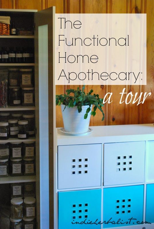 The Functional Home Apothecary: A Tour | indieherbalist Apothecary Organization Ideas, In Home Apothecary, Tincture Storage Ideas, Homeopathy Organization, Homeopathic Remedy Storage, Homeopathy Storage Ideas, Apothecary Storage Cabinets, Herbalist Storage Ideas, Home Apothecary Storage