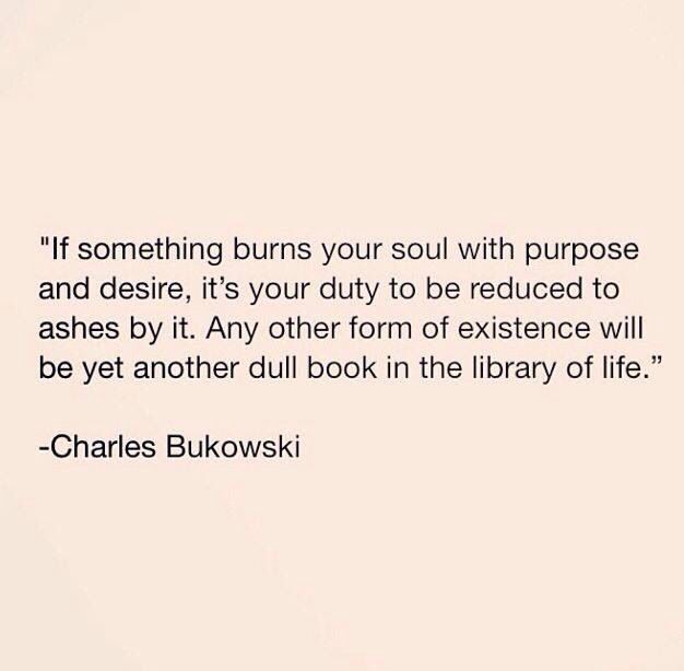 charles bukowski quote about being in the library with someone else on it