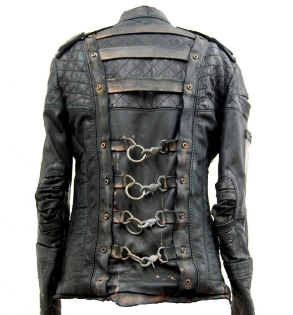 Junker Designs Blade Runner Jacket : Delicious Boutique Winter Festival Fitted Leather Jacket, Fitted Leather Jacket For Winter Festival, Steampunk Fitted Outerwear For Festivals, Fitted Biker Outerwear For Festival, Fitted Biker Style Outerwear For Festivals, Fitted Festival Outerwear With Rivets, Gothic Rivets Outerwear For Festivals, Gothic Outerwear With Rivets For Festival, Fitted Punk Outerwear For Festivals