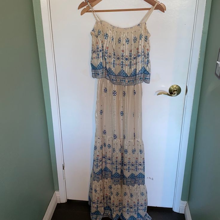 Beautiful Joie Dress Perfect For A Hot Summer Day. I Was Hoping To Use This At A Resort, But Was Too Long For Me (5’2) And Have Had A Hard Time Parting With It As It Has Some Warm And Cool Color Combinations. It Flows Beautifully In The Body As It’s Made Of Silk. Hard To Budge On The Price Cream Maxi Sundress, Cream Floral Print Maxi Dress For Casual Occasions, Cream Floral Print Maxi Dress For Casual Wear, Casual Cream Floral Print Maxi Dress, Cream Maxi Sundress For Brunch, Cream Maxi Dress For Vacation, Cream Sleeveless Maxi Dress For Casual Occasions, Sleeveless Cream Maxi Dress For Casual Wear, Beige Long Sundress