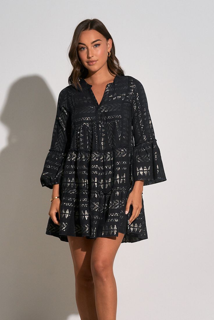 Clara Dress – Shop Elan Denim Dress Fall, Jumpsuit Coverup, Gigi Dress, Jumpsuit Fall, Best Summer Dresses, Angel Sleeves, Resort Dresses, Cardigan Sweater Dress, Flattering Dresses