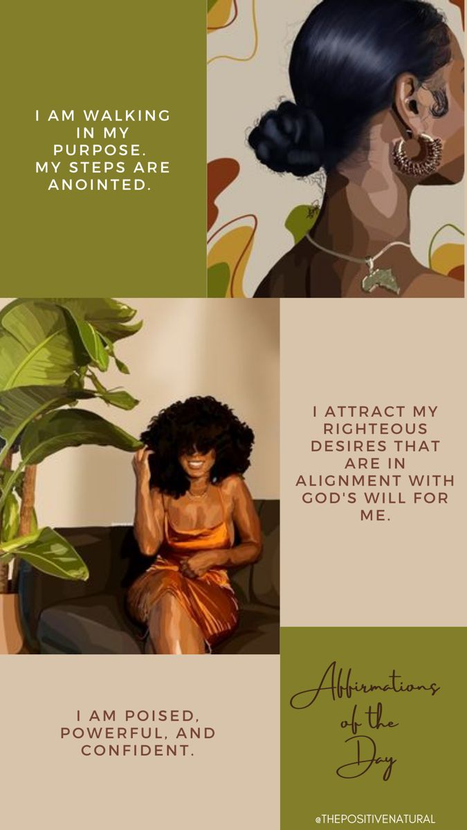 Black Christian Woman Aesthetic Wallpaper, Black Holistic Aesthetic, Black Women Aesthetic Wallpaper Laptop, Positive Women Affirmations, Affirmation Black Women, Black Woman Of God Aesthetic, Positive Black Affirmations For Black Women, Self Love Affirmation Quotes Aesthetic, Daily Affirmations Black Women