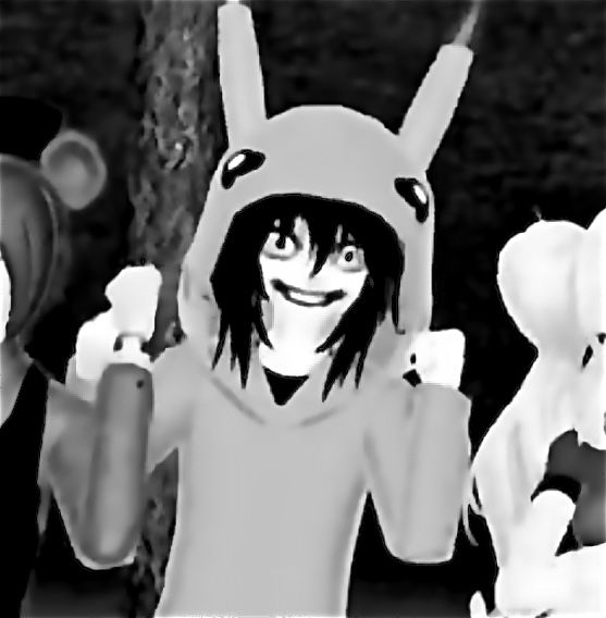 an animated image of a person in bunny ears holding something up to their head and pointing it at the camera