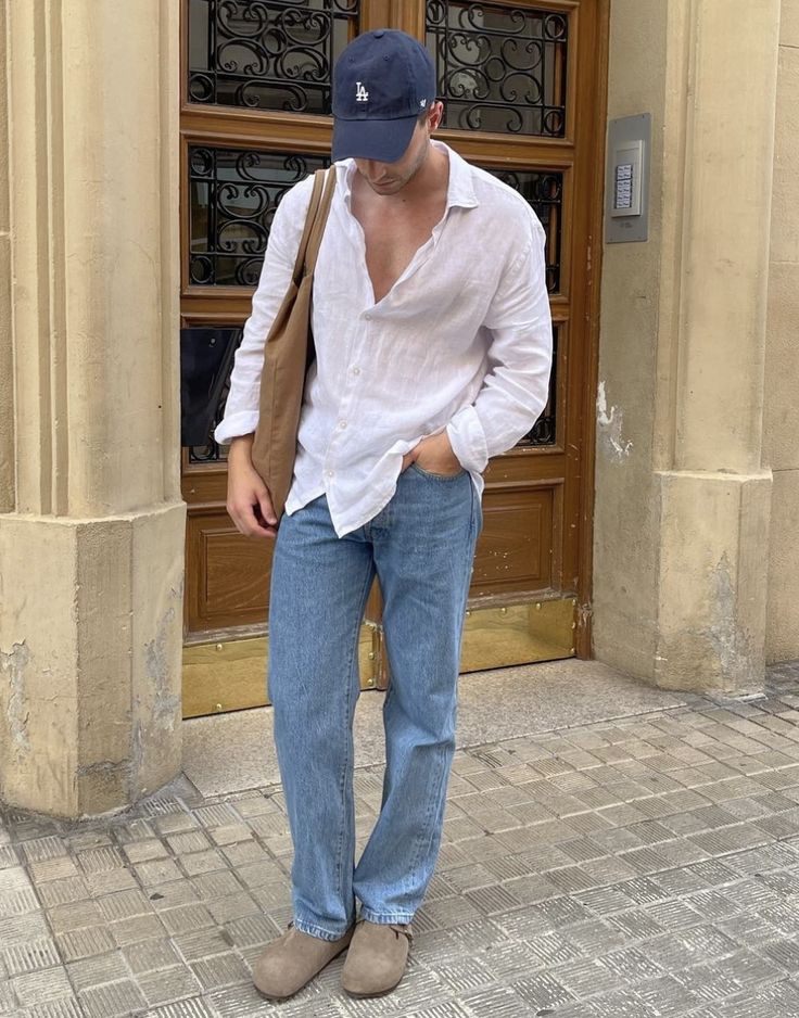 Men Linen Outfit Summer, Classy Outfits Men, Mens Summer Outfits, Mens Casual Outfits Summer, Mens Trendy Outfits, Mens Casual Dress Outfits, 2024 Style, Men Stylish Dress, Guys Clothing Styles