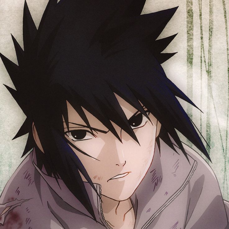 an anime character with black hair wearing a hoodie