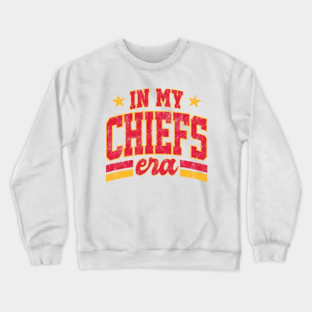 In My Chiefs Era Kansas City Chiefs with Retro Texture Style Design -- Choose from our vast selection of crewneck sweatshirts to match with your favorite design to make the perfect custom graphic crewneck sweatshirt. Pick your favorite: Crewneck Sweatshirt or Lightweight Crewneck Sweatshirt. Customize your color! For men and women. Retro Texture, Kansas City Football, Gameday Couture, Football Lover, Football Lovers, Kansas City Chiefs, Graphic Crewneck Sweatshirt, Graphic Crewneck, American Football