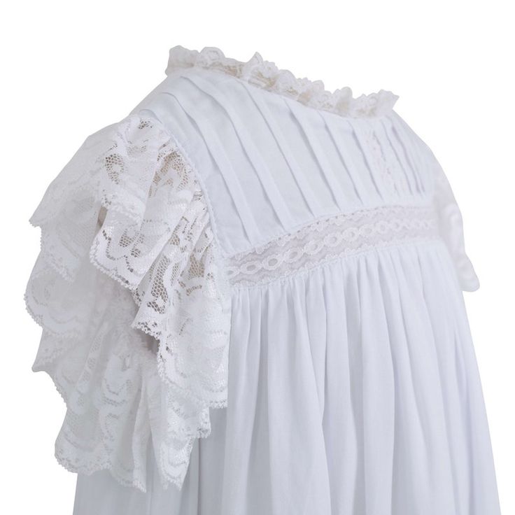 White W/ White Lace Sleeve | Etsy Classic Lace Dress With Ruffles, White Ruffled Lace Dress For First Communion, Daywear Dresses With Lace Sleeves, White Lace Dress With Ruffles For First Communion, Classic Dresses With Broderie Anglaise For Daywear, Classic Broderie Anglaise Dresses For Daywear, Classic Broderie Anglaise Dresses For Daytime, Elegant First Communion Dress With Lace Collar, Lace Dresses With Lace Sleeves For Daywear