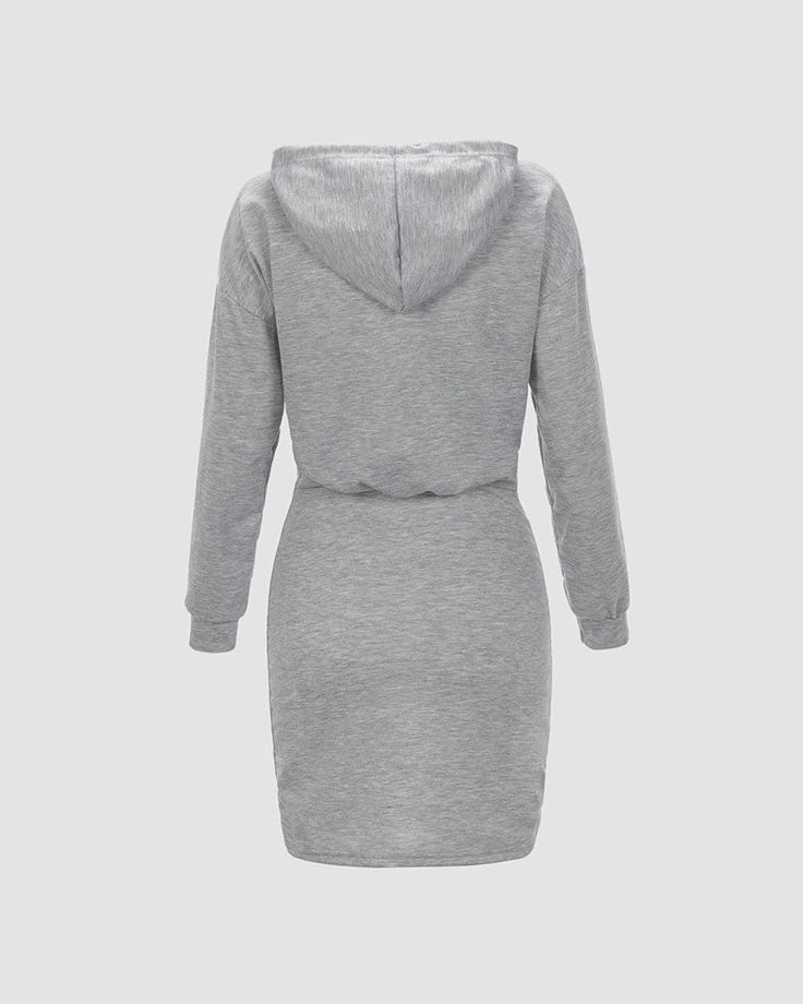 Details: Jumper dress with hoodie and adjustrable stringsLength: MiniSleeve Length: LongMaterials: 80% Cotton + 20% Polyester Casual Long Sleeve Drawstring Dress, Casual Long Sleeve Dress With Drawstring, Long Sleeve Drawstring Dresses For Fall, Casual Hooded Winter Dresses, Long Sleeve Dresses With Drawstring For Fall, Cotton Sweatshirt Dress With Drawstring Hood, Cotton Sweatshirt Dress With Drawstring Hood For Fall, Cotton Sweatshirt Dress With Drawstring Hood And Long Sleeves, Long Sleeve Cotton Sweatshirt Dress With Drawstring Hood