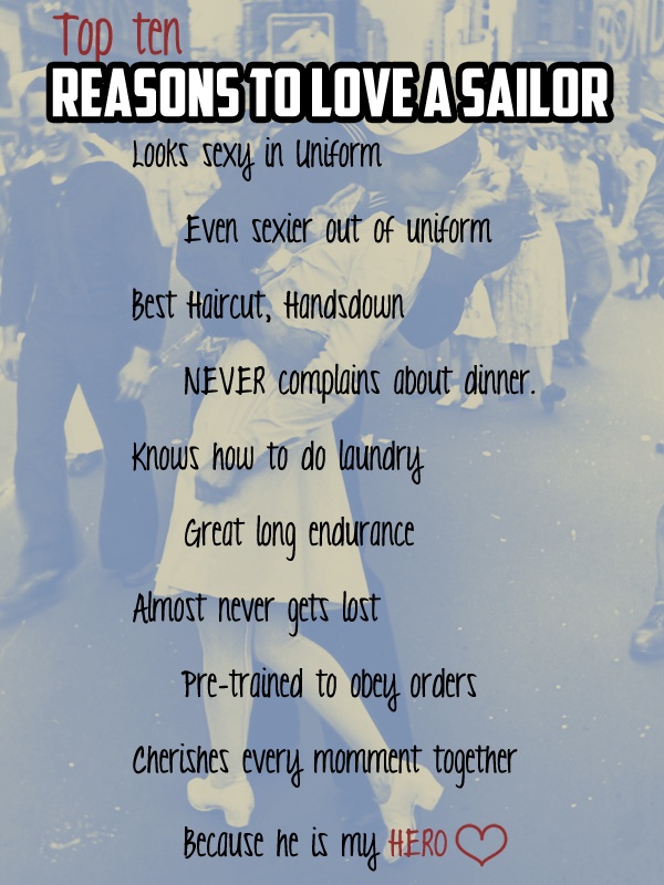 the top ten reasons to love a sailor