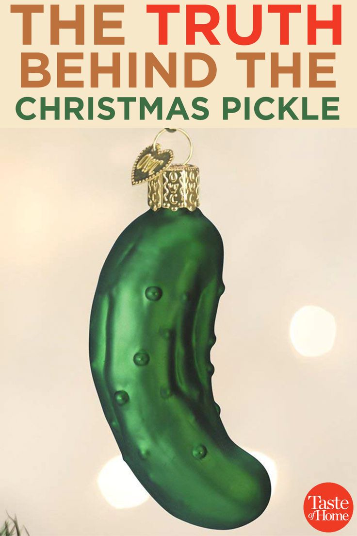 the truth behind the christmas pickle