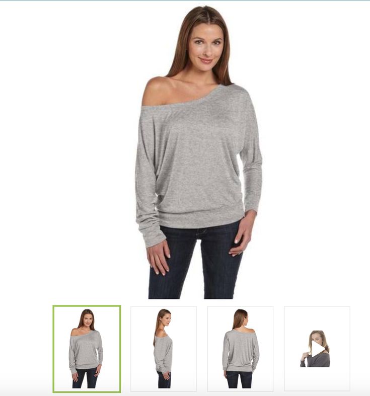 an image of a woman wearing a sweater and jeans on the app store's website