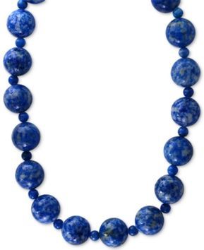 Classic Round Lapis Lazuli Jewelry, Elegant Blue Hand-strung Beaded Necklaces, Formal Round Gemstone Beaded Necklace, Formal Beaded Necklaces With Gemstone Beads, Formal Round Beaded Necklaces With Gemstone Beads, Formal Lapis Lazuli Beaded Necklace, Lapis Lazuli Necklace With 8mm Beads, Lapis Lazuli Round Beaded Necklaces, Lapis Lazuli Necklaces With 8mm Beads