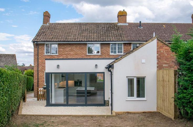 Refurb of ex-council house in Maulden Council House Extension, Ex Council House Renovation, Ex Council House Makeover Exterior, Ex Council House Makeover, Council House Makeover, Council House Renovation, Lantern Roof, Brick House Exterior Makeover, Brick Shed