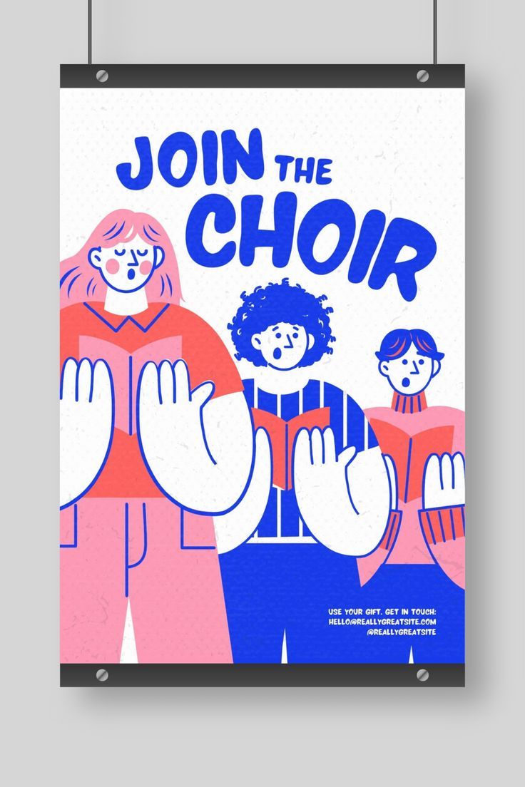 Illustration of three people singing in a choir. On a poster. Choir Poster, Poster Template Free, Sing For You, Music Flyer, Music Poster Design, A2 Poster, Dance School, Poster Ads, Free Poster