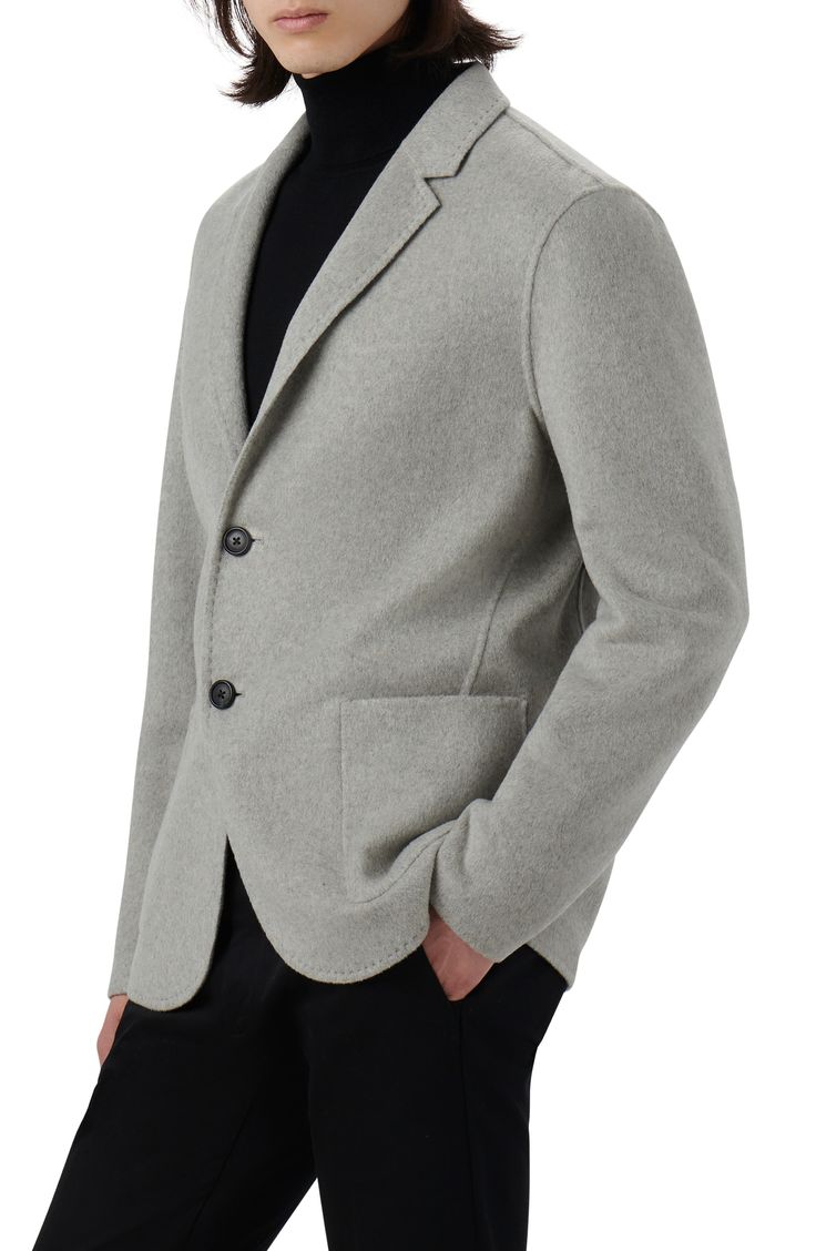 Pickstitched details and streamlined patch pockets elevate a felted wool-blend blazer cast in a versatile solid hue. 29" length Notched lapels Wool/polyester/nylon/viscose/acrylic Dry clean Imported Winter Formal Sport Coat With Patch Pockets, Elegant Winter Sport Coat With Patch Pockets, Wool Sport Coat With Notch Lapel And Patch Pockets, Timeless Outerwear With Notch Lapel And Patch Pockets, Classic Solid Blazer With Patch Pockets, Business Wool Blazer With Patch Pockets, Wool Blazer With Patch Pockets For Business, Tailored Timeless Outerwear With Patch Pockets, Winter Business Blazer With Patch Pockets