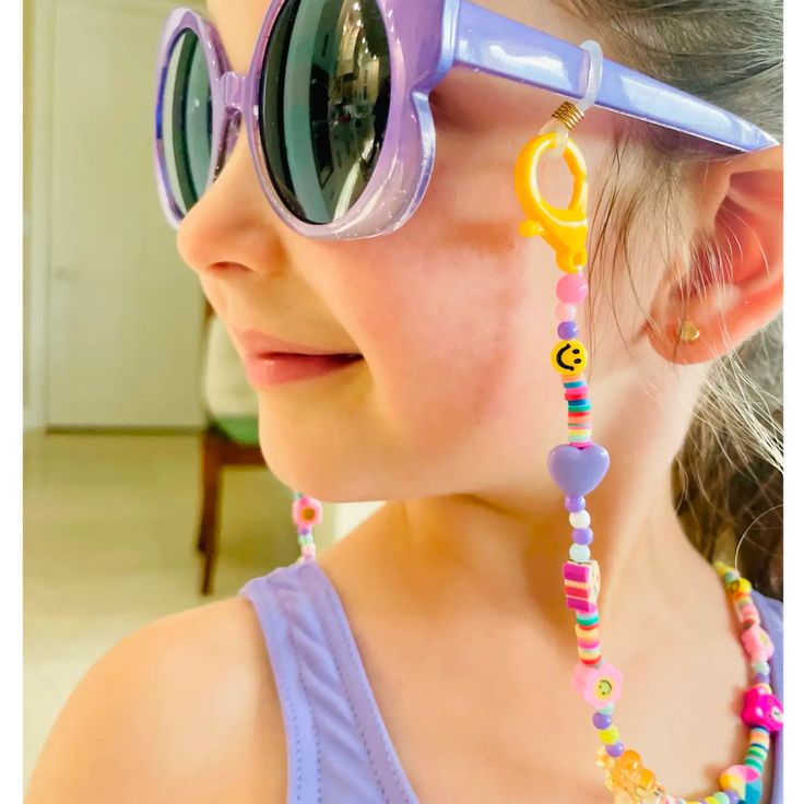 Decorate your glasses with this super cute Gummy Bear Chain. Perfect for: vision glasses, sunglasses, and masks. This chain is long enough for both kids and adults to wear. Fun Plastic Jewelry For The Beach, Playful Plastic Jewelry For The Beach, Trendy Multicolor Glasses Chains, Playful Plastic Beach Jewelry, Gift Plastic Glasses Chains With Adjustable Chain, Trendy Glasses Chains With Round Beads, Trendy Adjustable Glasses Chains, Fun Beaded Plastic Jewelry, Fun Plastic Beaded Jewelry