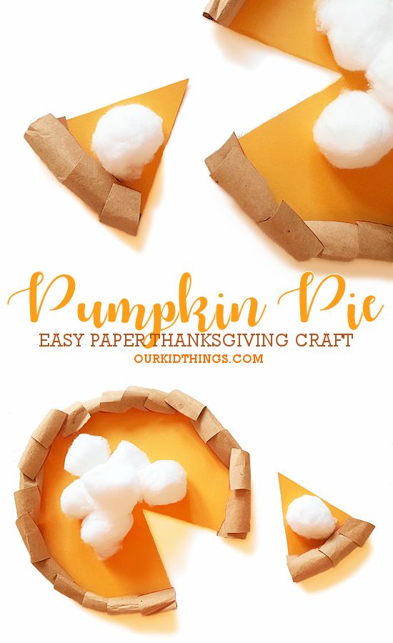 Easy Pumpkin Pie Craft Pumpkin Pie Craft, Pie Craft, Thanksgiving Food Crafts, Train Pumpkin, Craft Thanksgiving, Fun Thanksgiving Crafts, Thanksgiving Crafts Preschool, Pies Art, Thanksgiving Pumpkin Pie