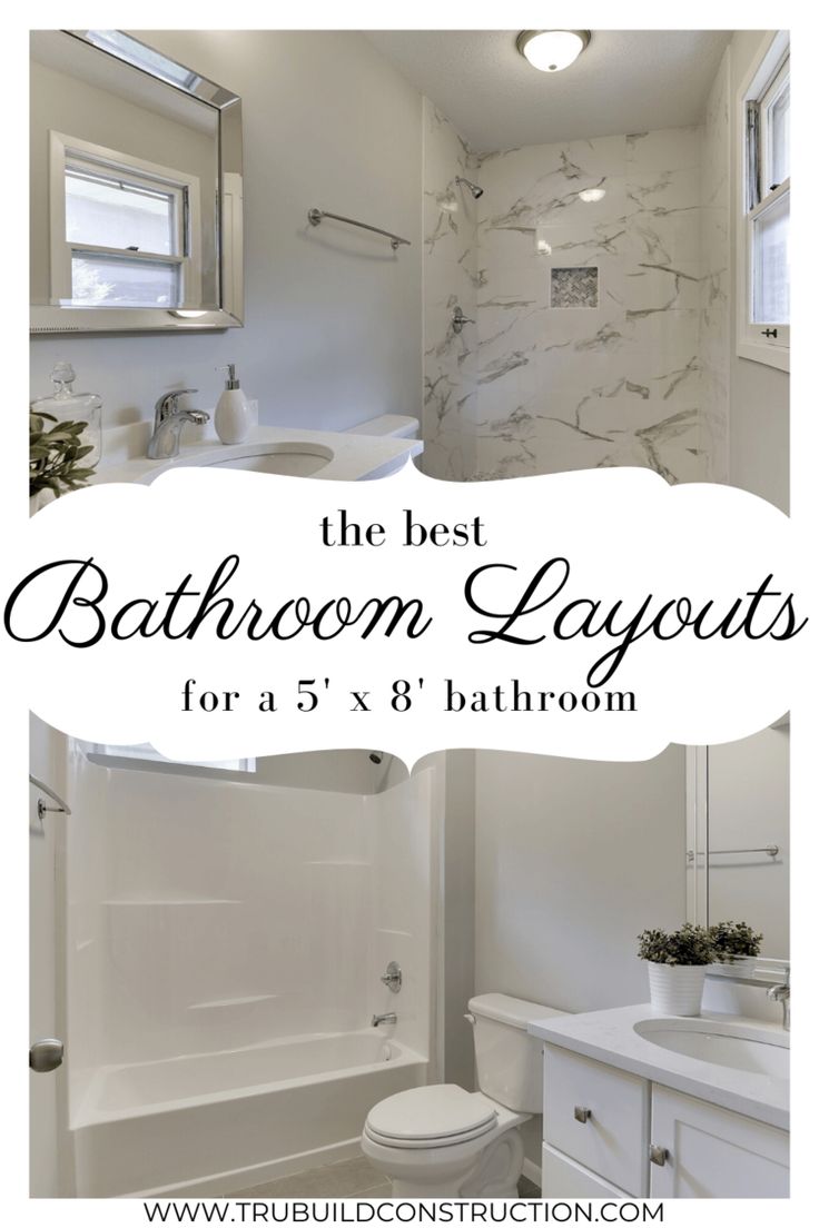 the best bathroom layouts for a 5x8 bathroom