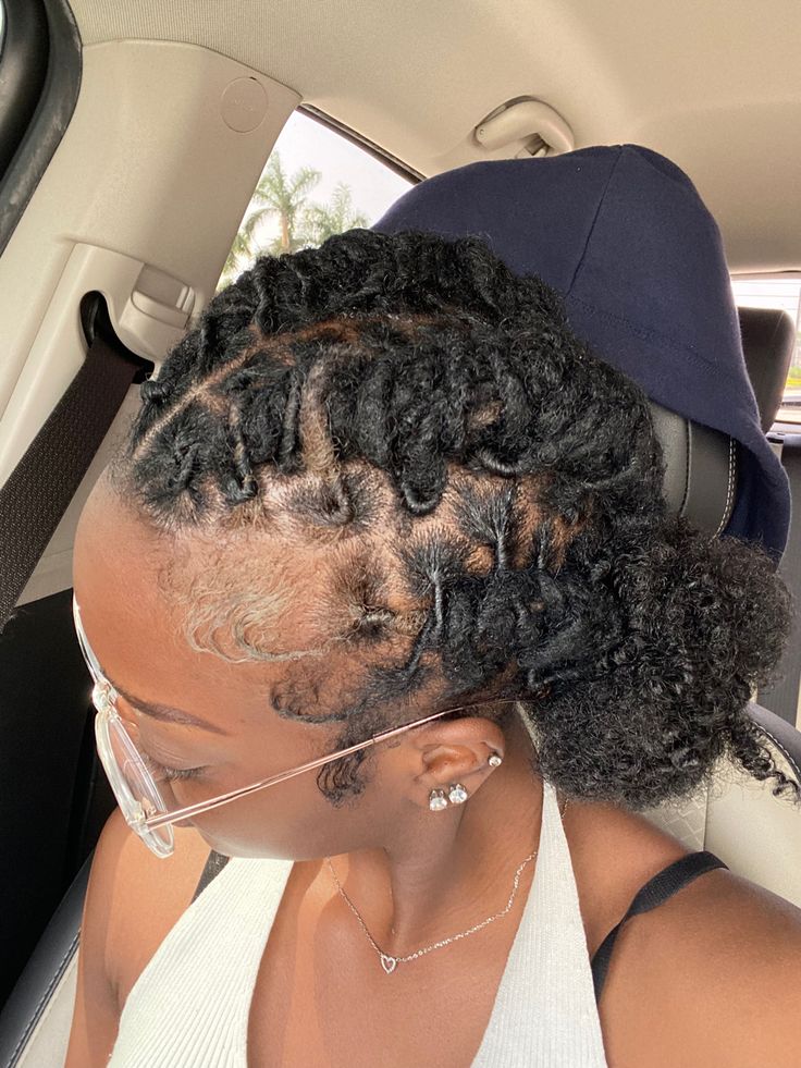 karen Short Curly Locs Hairstyles, Versatile Loc Styles, Loc Styles Barrel Twist, Loc Barrel Style Women, Barrel Twist Locs Women Short Hair, Barrel Twist Locs Women, Barrel Loc Styles Women, Short Braid Hairstyles, Short Braid