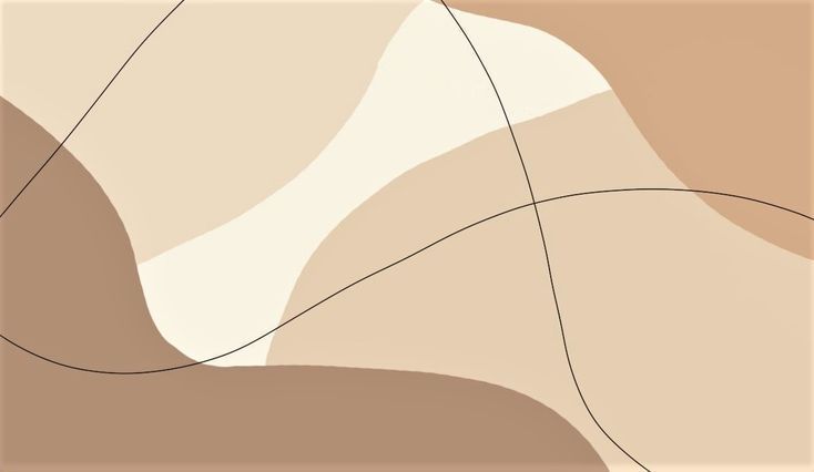 an abstract painting with lines and shapes in shades of brown, beige and white on a neutral background